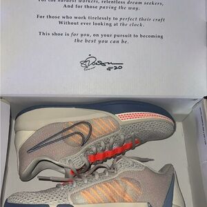 Nike Gray and Orange Sneakers